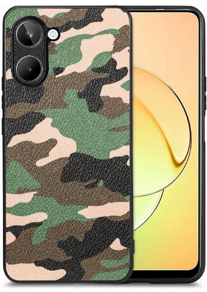 Realme 10 4g Hafif Anti Damla Camo Tasarım Kablosuz Şarj Için Kılıf (Yurt Dışından)