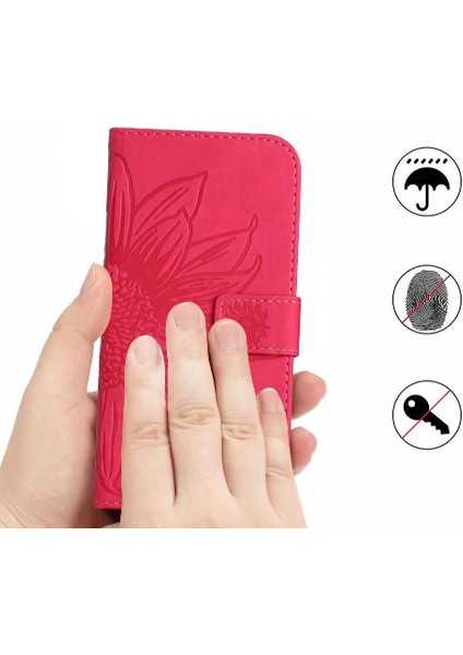 Oppo RENO12 5g Kabartmalı Ayçiçeği Flip Cüzdan Telefon Kılıfı Için Pu (Yurt Dışından) modelleri