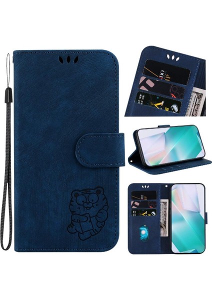 Oneplus Ace 3 Pro Için Kılıf Tutucu Kapak Kabartmalı Sevimli Kaplan Flip Folio (Yurt Dışından)