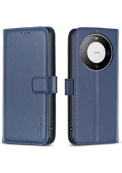 Huawei Mate 60 Pro Için Flip Case Artı Deri Çanta Iş Çok Renkli (Yurt Dışından)
