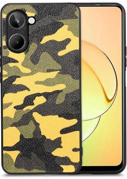 Realme 10 4g Hafif Anti Damla Camo Tasarım Kablosuz Şarj Için Kılıf (Yurt Dışından)