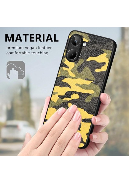 Realme 10 4g Hafif Anti Damla Camo Tasarım Kablosuz Şarj Için Kılıf (Yurt Dışından)