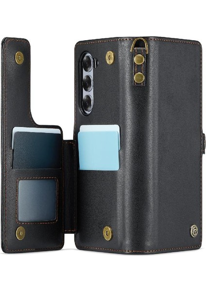 Samsung Galaxy Z Caseme 6 5g Kart Tutucu Ince Kılıf Pu (Yurt Dışından)