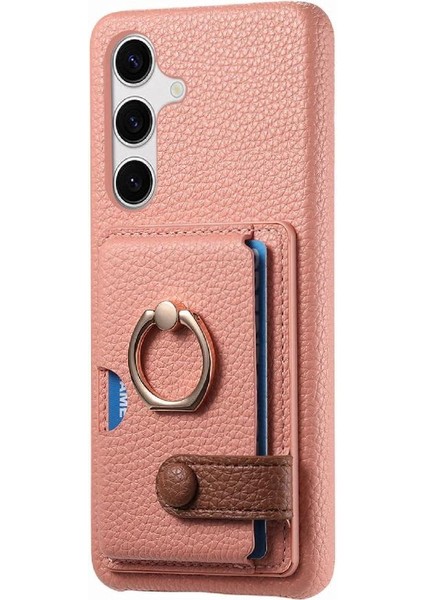 Samsung Galaxy S24 Artı Halka Standı Kart Yuvaları Premium Dokulu (Yurt Dışından) modelleri