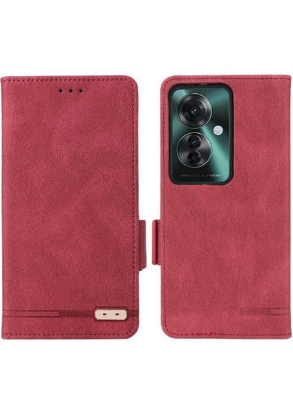 Toka Kart Tutucu ile Oppo RENO11 F 5g Manyetik Cüzdan Için Flip Case (Yurt Dışından)
