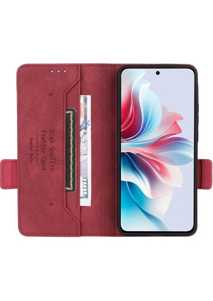 Toka Kart Tutucu ile Oppo RENO11 F 5g Manyetik Cüzdan Için Flip Case (Yurt Dışından) modelleri