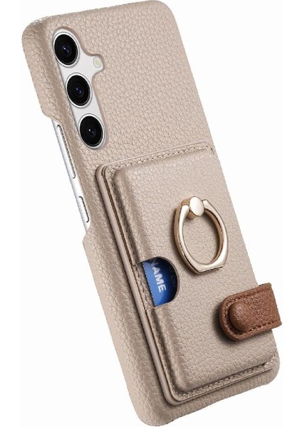 Samsung Galaxy S24 Artı Halka Standı Kart Yuvaları Premium Dokulu (Yurt Dışından) modelleri