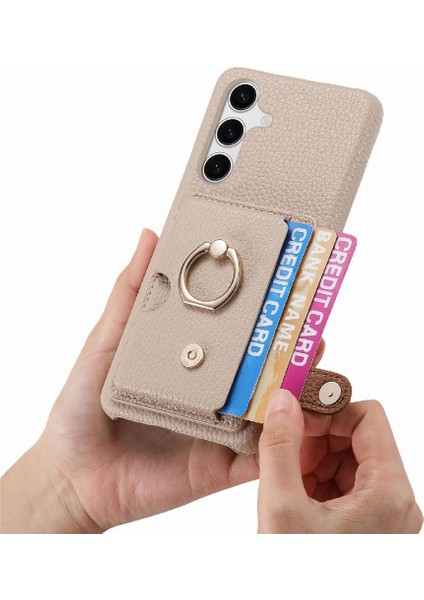 Samsung Galaxy S24 Artı Halka Standı Kart Yuvaları Premium Dokulu (Yurt Dışından) fırsatları