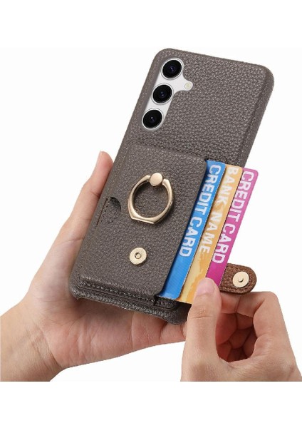 Samsung Galaxy S24 Artı Halka Standı Kart Yuvaları Premium Dokulu (Yurt Dışından) indirimleri