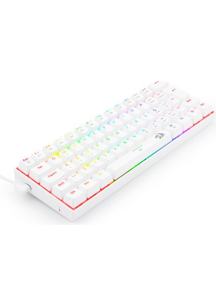 K630W-RGB Dragonborn %60 Blue Switch Mekanik Kablolu Oyuncu Klavyesi