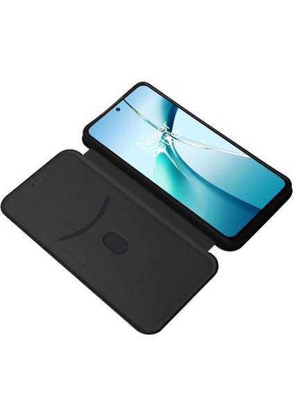 Oneplus Nord Ce4 Lite Kart Ekleme Manyetik Karbon Fiber Için Flip Case (Yurt Dışından)