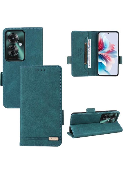 Toka Kart Tutucu ile Oppo RENO11 F 5g Manyetik Cüzdan Için Flip Case (Yurt Dışından)