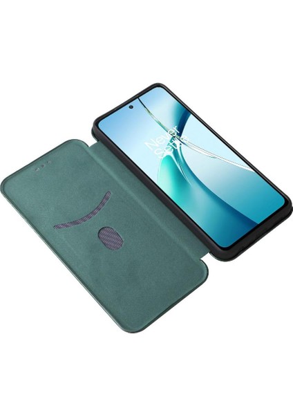 Oneplus Nord Ce4 Lite Kart Ekleme Manyetik Karbon Fiber Için Flip Case (Yurt Dışından)