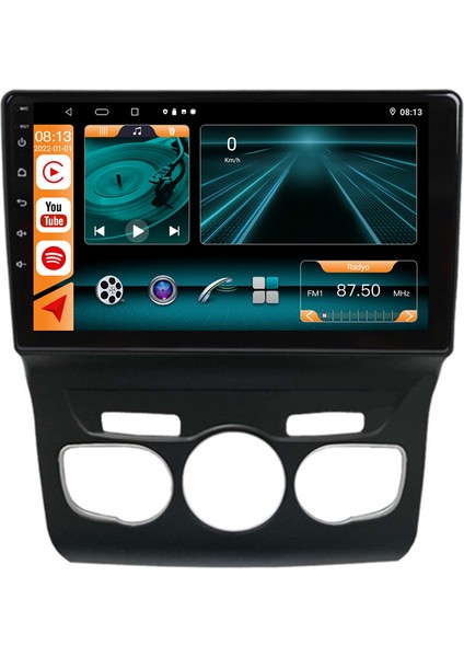 Cıtroen C4 2012-2014 Android Navigasyon Multimedya Tv Oem