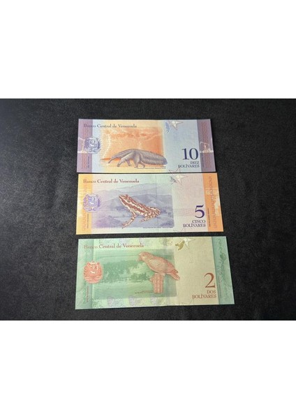 Venezuela Takıım 2, 5, 10 Bolivar Çil Soberano (2018-2021) fiyatları