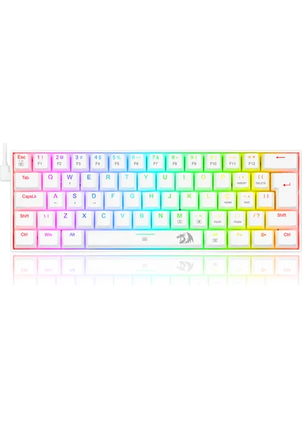 K630W-RGB Dragonborn %60 Blue Switch Mekanik Kablolu Oyuncu Klavyesi