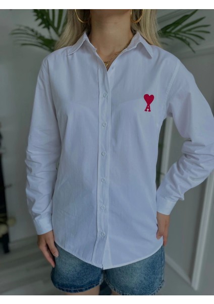 Kadın Nakışlı Gömlek Beyaz fiyatları