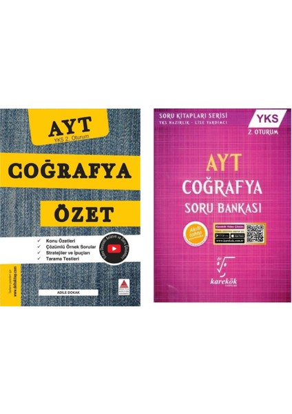 AYT Coğrafya Özet - Karekök Yayınları AYT Coğrafya Soru Bankası