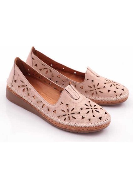 24197152Y Delikli Yumuşak Deri Yazlık Kadın Ayakkabı fiyatları