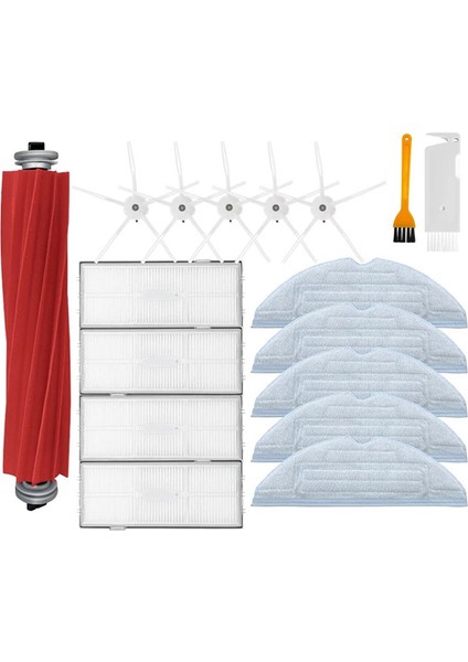 Xiaomi Roborock S7 T7S Artı Hepa Filtre Ana Fırça Paspas Bezi Yan Fırça Elektrikli Süpürge Parçaları Için Yedek (Yurt Dışından)