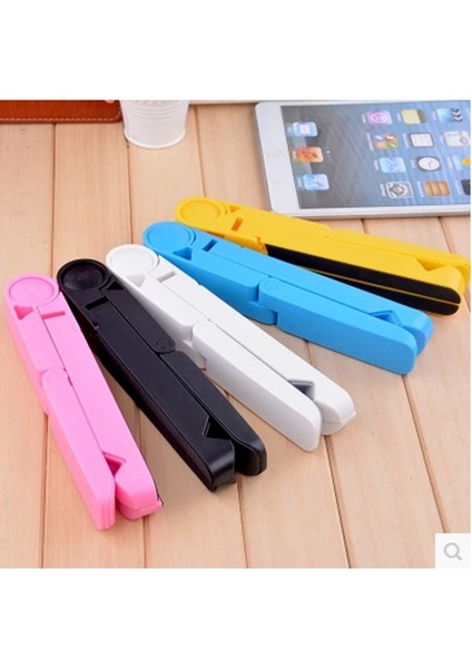Pembe Tarzı Evrensel Katlanabilir Tablet Telefon Tutucu Ayarlanabilir Masaüstü Dağı Tripod Standı Tutucu Desteği IPad IPhone Masa Sabitleyici (Yurt Dışından)
