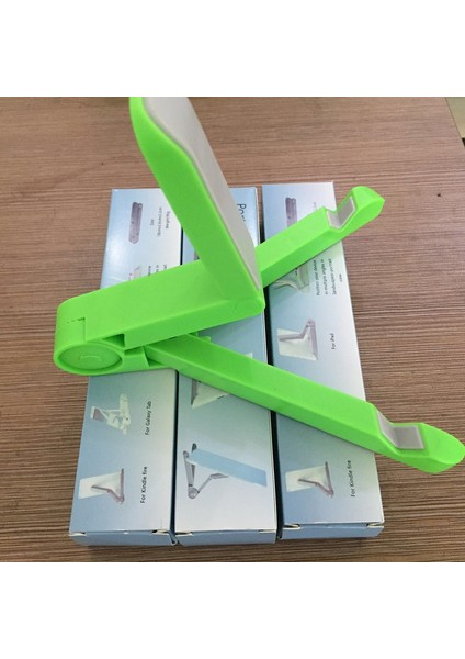 Pembe Tarzı Evrensel Katlanabilir Tablet Telefon Tutucu Ayarlanabilir Masaüstü Dağı Tripod Standı Tutucu Desteği IPad IPhone Masa Sabitleyici (Yurt Dışından)