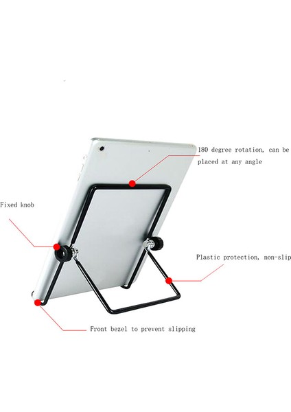 Beyaz-S Tarzı Taşınabilir Katlanabilir Metal Tablet Stand Ayarlanabilir Telefon Tablet Evrensel Masaüstü Tutucu Montaj iPad iPhone Tablet Soğutma Için (Yurt Dışından) indirimleri