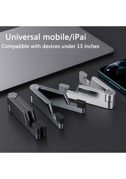 Şerit Tarzı Yeni T1 Taşınabilir Telefon Tutucu Masaüstü Için Alüminyum Alaşım Evrensel Katlanabilir Cep Telefonu Tablet iPad Tutucu Yüksek (Yurt Dışından)