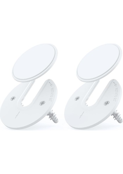 Beyaz Stil 2 Adet Evrensel Tablet Duvar Montajı Ayarlanabilir 90 Derece Dönebilen Laptop Router Tutucu IMac Ipadkindlee-Reader Braketi Için Uygun (Yurt Dışından)