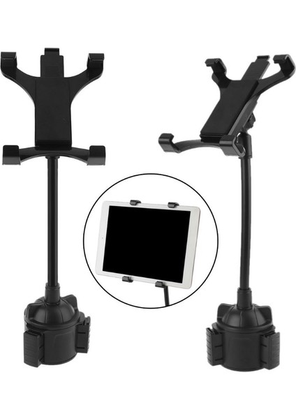 28,5 cm Stili Evrensel Esnek Boyunlu Araba Bardak Tutucu Montaj ile Ayarlanabilir Esnek Boyunlu Kucak ipad Airmini ve Daha Fazla Tabletler Için (Yurt Dışından)