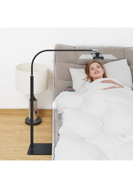 13 5 Inç Tablet Kullanım Stili Esnek Boyunlu Sabit Tabanlı Ayarlanabilir Tablet Taban Standı Koşu Bandı Yatak Için Ipad Hava Inç Tablet Telefon Tutucu (Yurt Dışından)