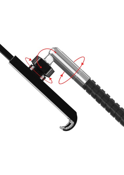 13 5 Inç Tablet Kullanım Stili Esnek Boyunlu Sabit Tabanlı Ayarlanabilir Tablet Taban Standı Koşu Bandı Yatak Için Ipad Hava Inç Tablet Telefon Tutucu (Yurt Dışından) fırsatları