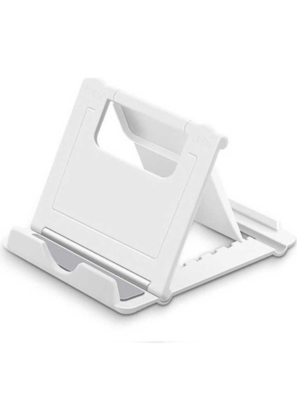 Beyaz Stil Telefon Tutucu Standı Mobil Akıllı Telefon Tablet Standı Için iPhone Masa Cep Telefonu Tutucu Standı Taşınabilir Mobil Tutucu (Yurt Dışından)
