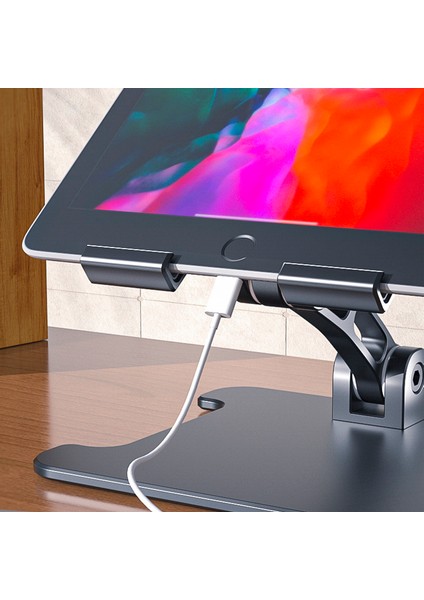 02 Siyah Stil Tablet Stand Ayarlanabilir Alüminyum Alay Masaüstü Standı Tutucu Dock Telefonlar ve Ipad'ler Için Uyumlu Inch Tablet Için (Yurt Dışından) fırsatları