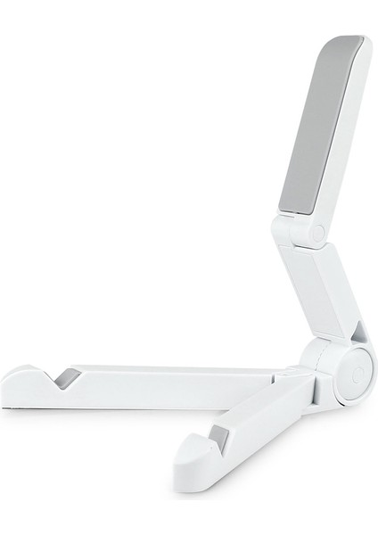 Beyaz Stil Ipad Telefon Tutucu Tablet Tutucu Evrensel Katlanabilir Ayarlanabilir Masaüstü Montaj Stand Tripod Stabilite Desteği Için iPhone (Yurt Dışından)