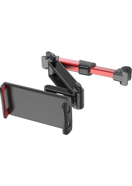 Kırmızı Stil 360 Derece Dönebilen Tablet Standı iPad Araba Yastık Cep Telefonu Tutucu Tablet Standı Arka Koltuk Başlık Montaj Braketi Inç (Yurt Dışından)