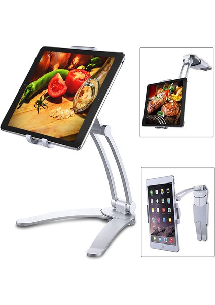 5-10,5 Inç Siyah Stil iPad Için Evrensel Tablet Standı Alüminyum Masa Tutucu Telefon Tutucu iPad Standı Metal Tabletler Tutucu iPad Aksesuarları (Yurt Dışından)