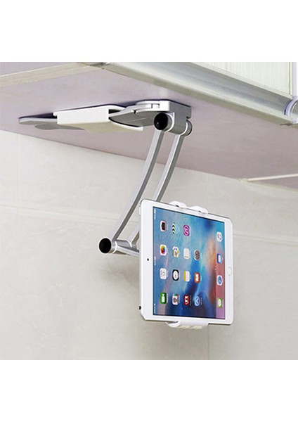 4-10.5 Inç Siyah Stil Duvar Masa Tablet Standı Dijital Mutfak Tablet Tutucu Stand Metal Askı Akıllı Telefon Tutucuları Genişlik Tablet Için Uygun (Yurt Dışından) fiyatları