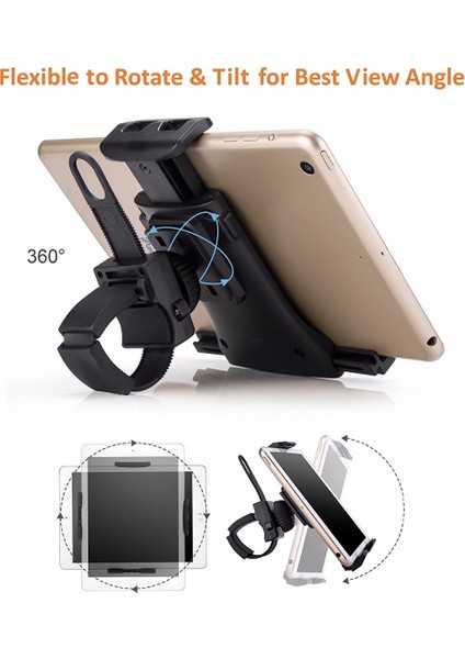 095 017 Stili Tablet Esnek Toka Tutucu Iç Mekan Spor Salonu Motosiklet Direksiyonunda Koşu Bandında Cep Telefonu Aparatı iPad iPhone Için (Yurt Dışından) indirimleri