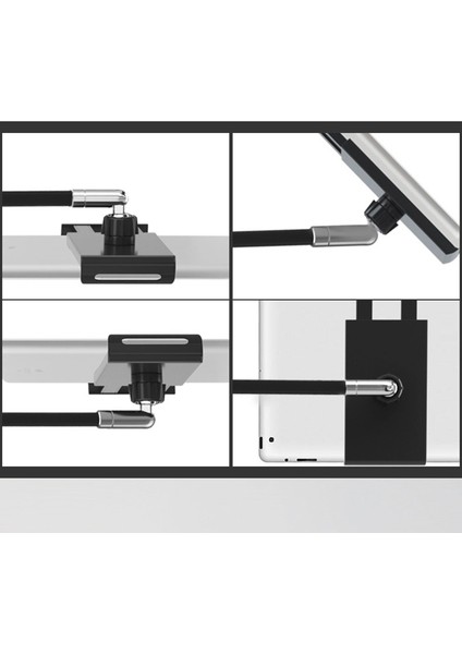 Siyah Stil Vmonv Tripod Stand Katlanabilir Tablet Telefon Tutucu 4 Ila 11 Inç Mobil Telefon Tembel Yatak Zemin Tablet Standı IPAD Air Pro 10.5 Için (Yurt Dışından) modelleri