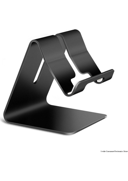 Siyah Stil Evrensel Alüminyum Alaşımlı Akıllı Telefon Standı Masa Tutucu Şarj Standı Beşik Montaj iPhone Metal Tabletler Standı iPad Tabletler Için (Yurt Dışından)