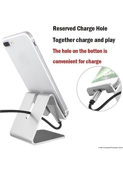 Siyah Stil Evrensel Alüminyum Alaşımlı Akıllı Telefon Standı Masa Tutucu Şarj Standı Beşik Montaj iPhone Metal Tabletler Standı iPad Tabletler Için (Yurt Dışından) fırsatları