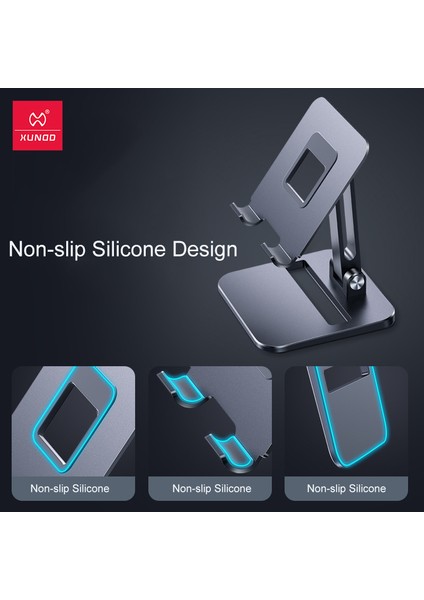 Yy Gümüş Tarzı Metal Tablet Stand Mobil Telefon Tutucu iPhone iPad Ayarlanabilir Masaüstü Tablet Tutucu Genel Masa Cep Telefon Tutucu (Yurt Dışından)
