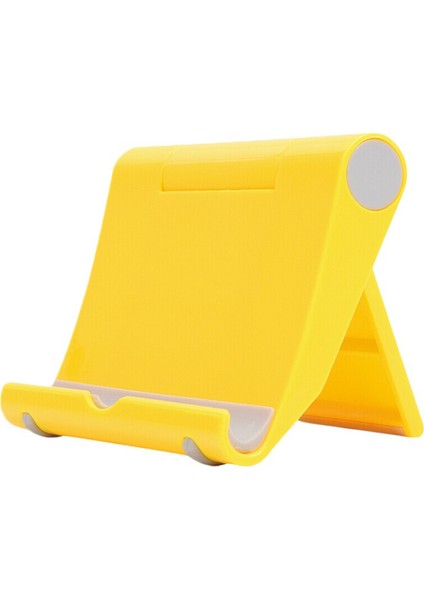 Sarı Stil 270 Derece Katlanabilir Masaüstü Evrensel Cep Telefonu Tablet Tutucu Stand Braketi Destek Masaüstü Standı Telefon Desteği Telefon Tutucu (Yurt Dışından)