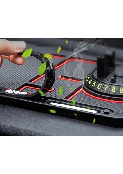 Siyah Stil Yeni 4-In-1 Kaymaz Telefon Ped Universal Ca Derece Dönebilen Kaymaz Mat Araç Telefon Tutucu Araç Iç Aksesuarları (Yurt Dışından) indirimleri