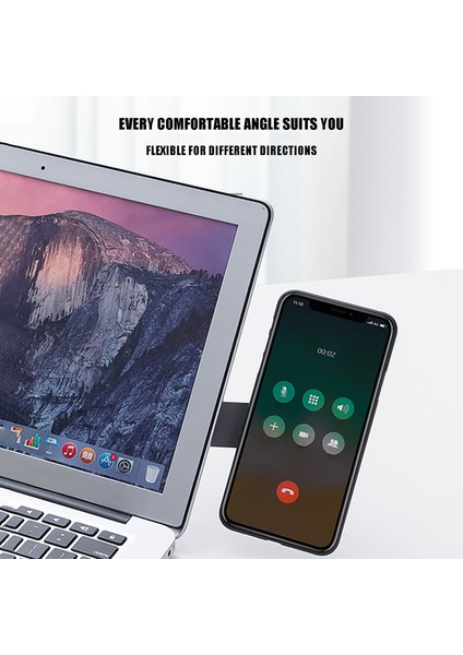 Bir Stil Evrensel Tablet Telefon Tutucu Masaüstü Laptop Standı Manyetik Ekran Desteği Yan Montaj Tablet Braketi Ayarlanabilir Telefon Standı (Yurt Dışından)