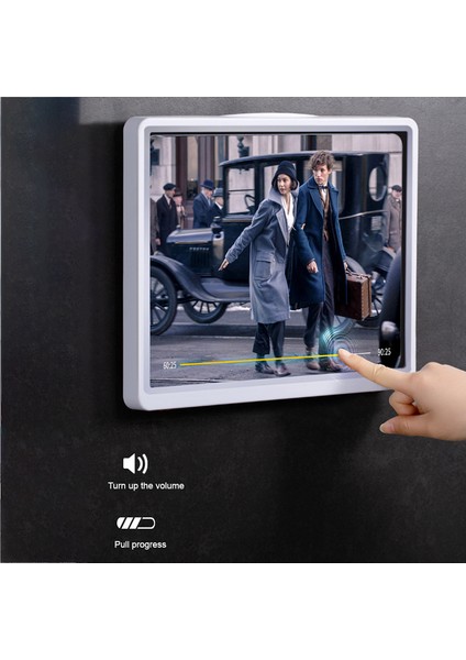 2 Dönen Model Stili Duvara Monteli Tablet Kılıfı Su Geçirmez Tablet Tutucu Banyo Tuvalet Mutfak Kılıfı iPad Için Kendinden Yapışkanlı Su Geçirmez Düz Kutu (Yurt Dışından) fiyatları