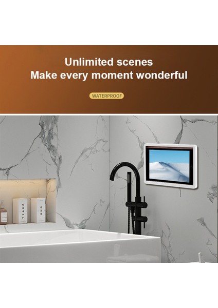 2 Dönen Model Stili Duvara Monteli Tablet Kılıfı Su Geçirmez Tablet Tutucu Banyo Tuvalet Mutfak Kılıfı iPad Için Kendinden Yapışkanlı Su Geçirmez Düz Kutu (Yurt Dışından) fırsatları