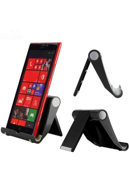 Siyah Stil Sevimli Tavşan Stil Ayarlanabilir Masa Telefon Tutucu Masaüstü Taşınabilir Tablet Telefon Tutucu Standı iPhone iPad Tablet Için (Yurt Dışından)