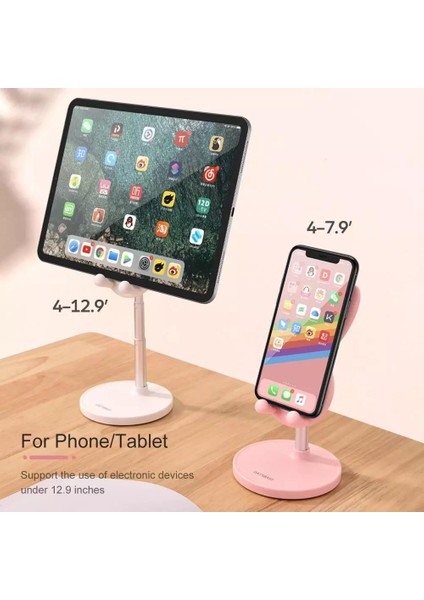 Siyah Stil Sevimli Tavşan Stil Ayarlanabilir Masa Telefon Tutucu Masaüstü Taşınabilir Tablet Telefon Tutucu Standı iPhone iPad Tablet Için (Yurt Dışından)